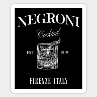 Negroni Cocktail – Vintage Italian Drink Graphic Magnet